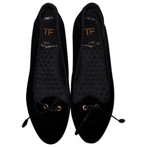 Tom Ford Velvet Round Toe Flats size 38 TOM41843
